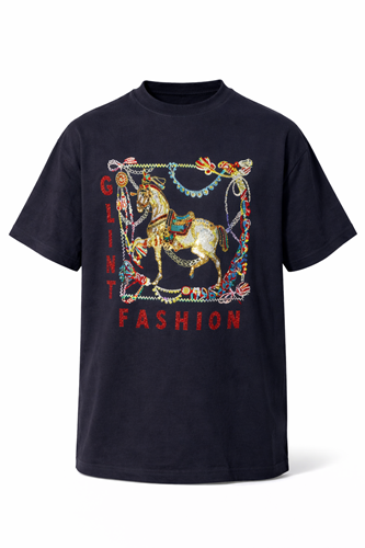 RHINESTONE ROUND NECK (ROYAL RIDE)